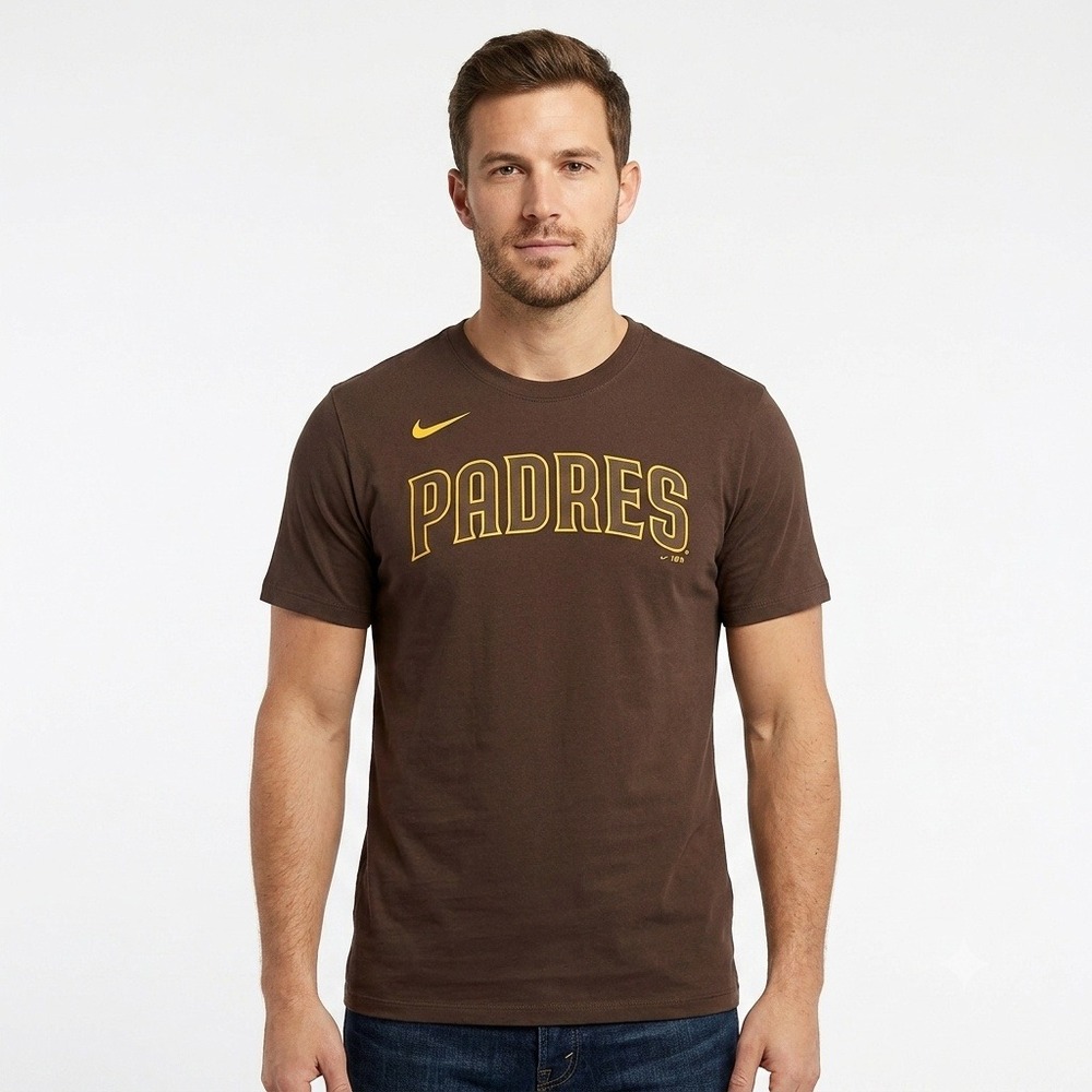 Nike Padres T-Shirt Mens XL Brown Tatis Jr 23 Graphic Tee MLB **NEW**